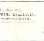 Adv Bakkerij de Jong